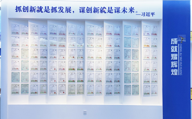 布洛爾公司所獲得專利證書榮譽墻 布洛爾公司所獲得專利證書榮譽墻